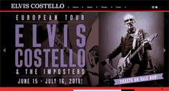 Desktop Screenshot of elviscostello.com